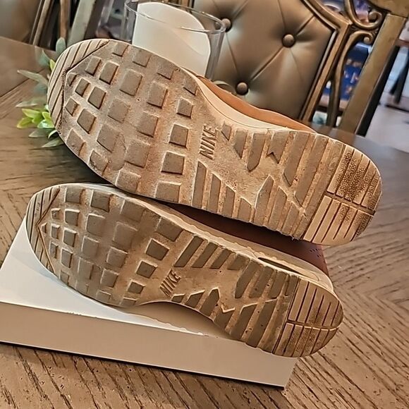 Nike Air Max Thea 7.5 mid ale brown leather sneakers boot - Picture 9 of 10